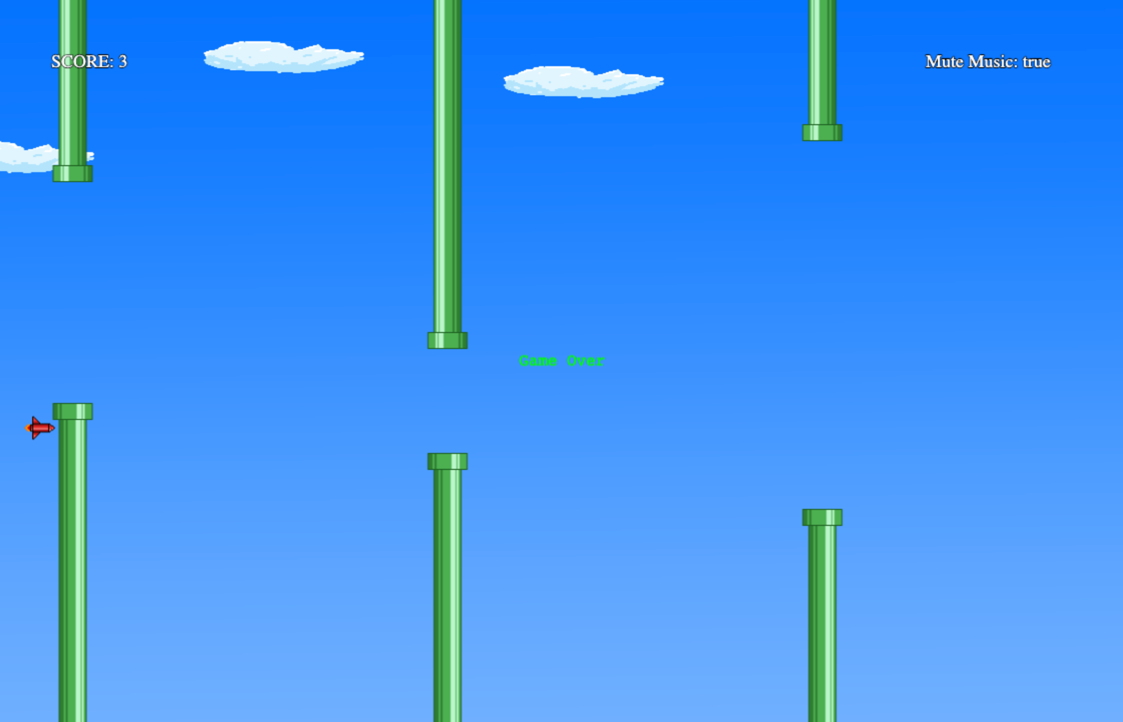 Flappy bird game screenshot