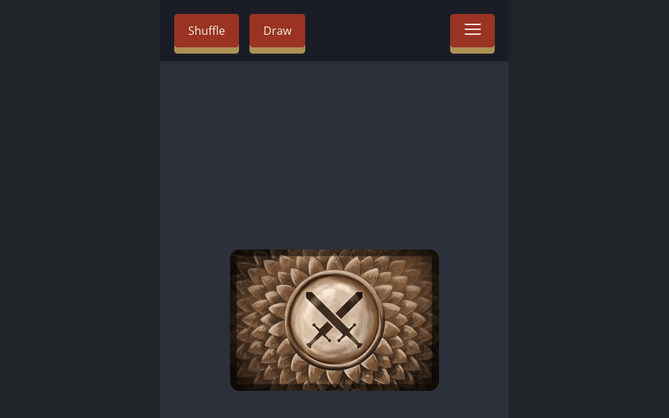 Gloomhaven combat deck cards in 3D
