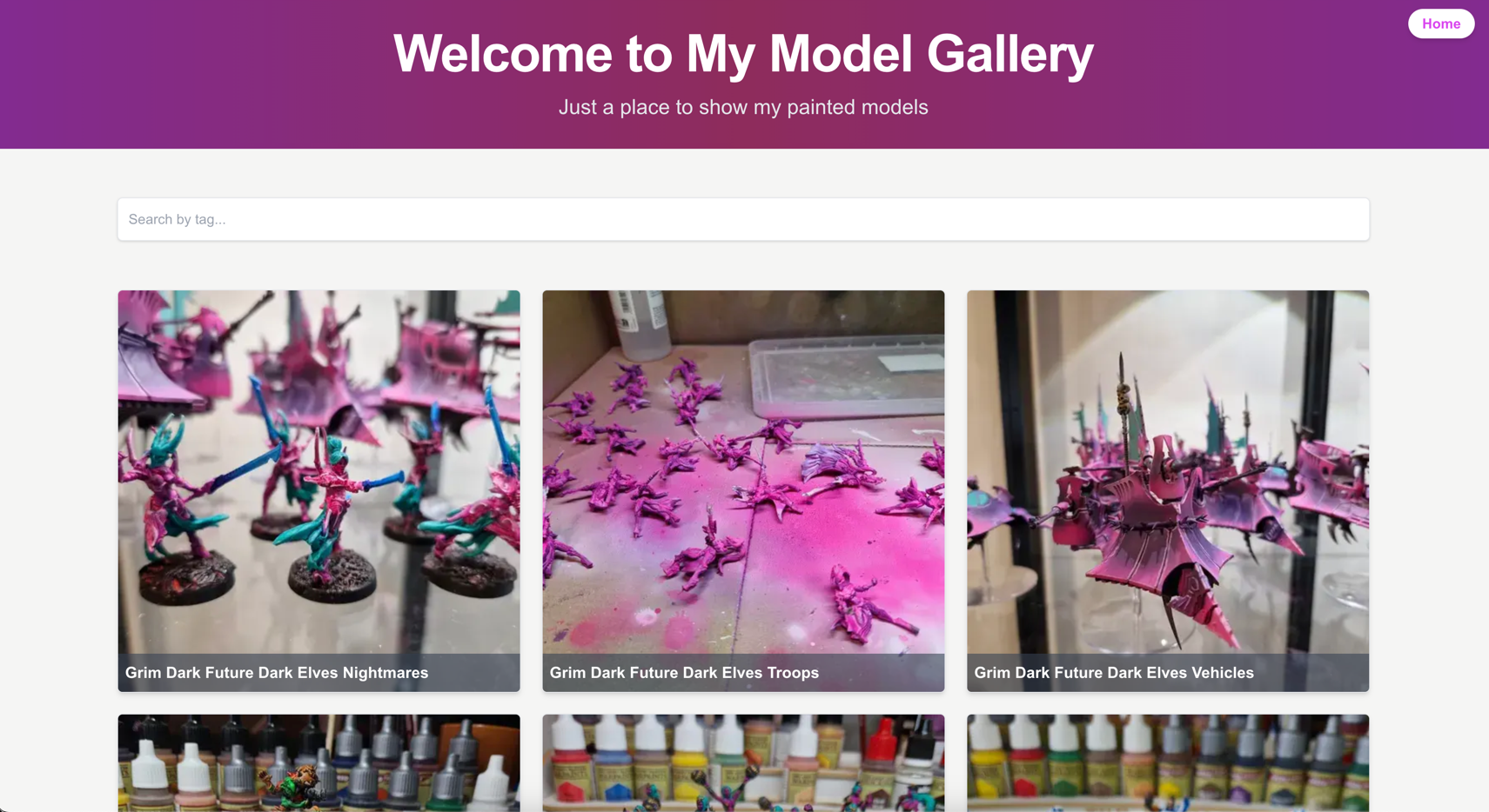 Model blog screenshot