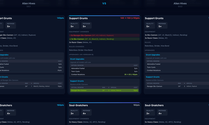 OPR Army Forge Compare screenshot