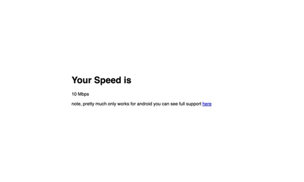 bad internet speed test screenshot